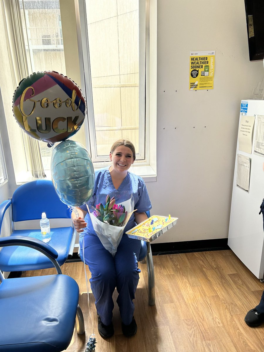 <a href="/WardF8CCU/">Ward F8/CCU NCA-TROH 🫀</a> would like to wish our lovely HCA Lauryn a massive good luck as she leaves us today to have her baby boy 👩🏻‍🍼🤰🏻enjoy the break and see you in 9 months 💙🍼<a href="/kate200707/">kate</a> <a href="/OldhamCO_NHS/">Oldham Care Organisation</a>
