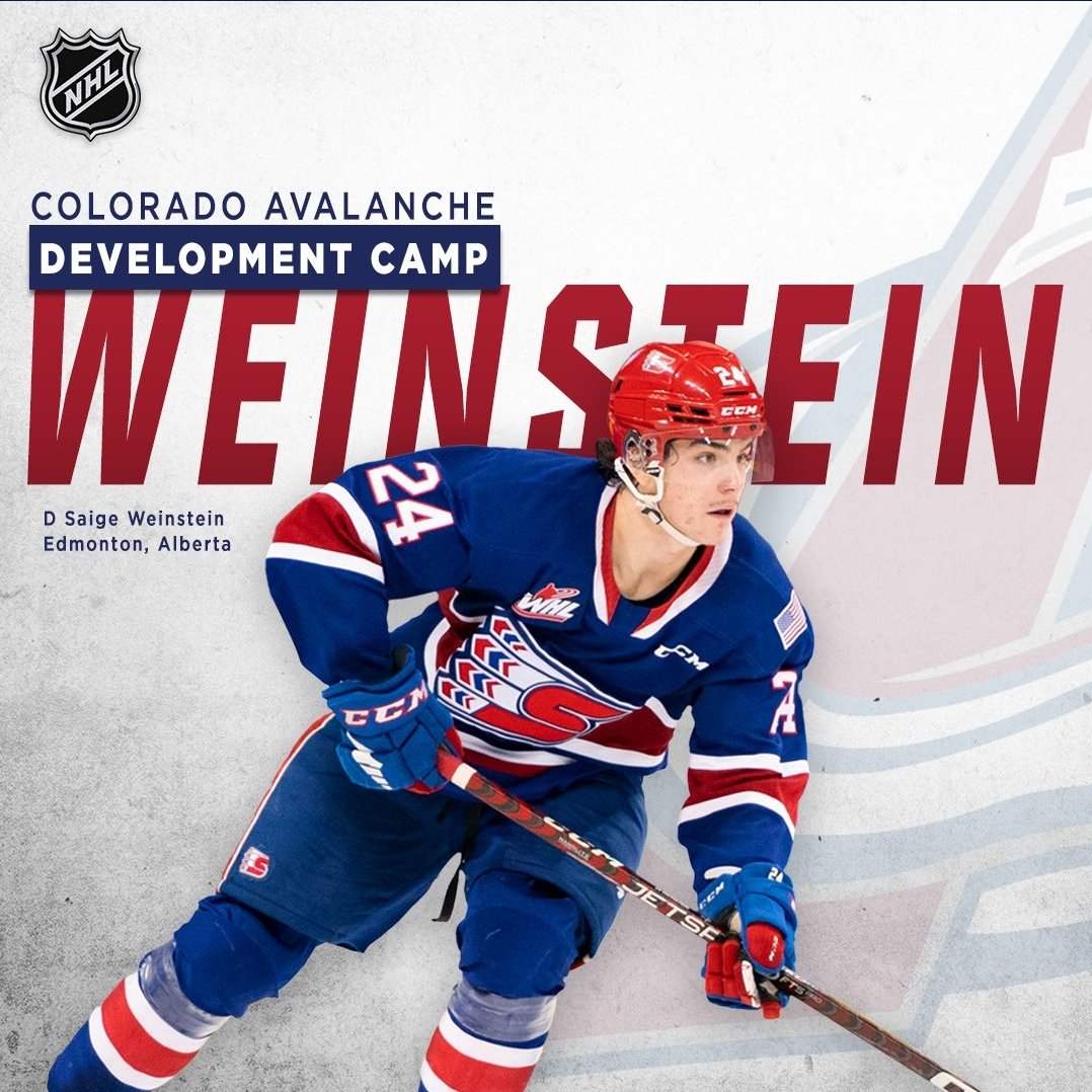 cac_hockey's tweet photo. "🏒 Good luck to Saige as he participates in the NHL Development Camp in Colorado! ⚡️ Skate hard, play your best, and make those goals count! You've got this! 🙌🎉 #NHL #CACProud #CACAlumni https://t.co/Dt51xsaDkp