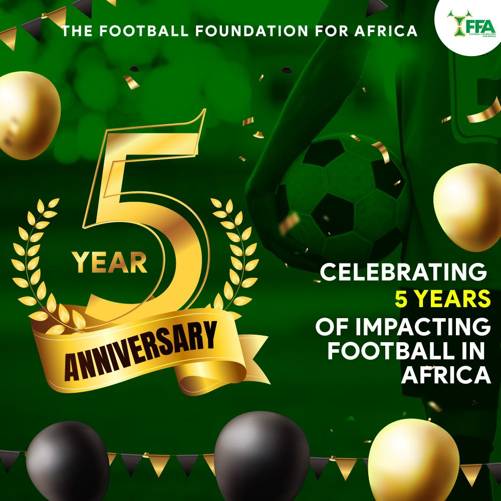 TheFFAfrica's tweet photo. Thank you for 5 incredible years of promoting football development, social impact, and empowering African communities. Together, we've made a difference through the beautiful game. Here's to many more years of transforming lives through football! 🙌🏾🎉

#FFAt5 #TransformingOurGame https://t.co/crWP645oQd