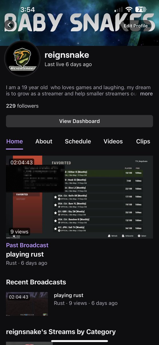 Ttv_ReignSnake's tweet photo. Hello everyone I’m a small streamer looking to make this my full time job any follow or just come into the chat and talk would be very appreciated. I’m also bout to go live. https://t.co/izrfNjKhGy  #smallstreamers #SmallStreamerCommunity #2k23 #twitch #twitchstreamer https://t.co/p3fnq2En0W