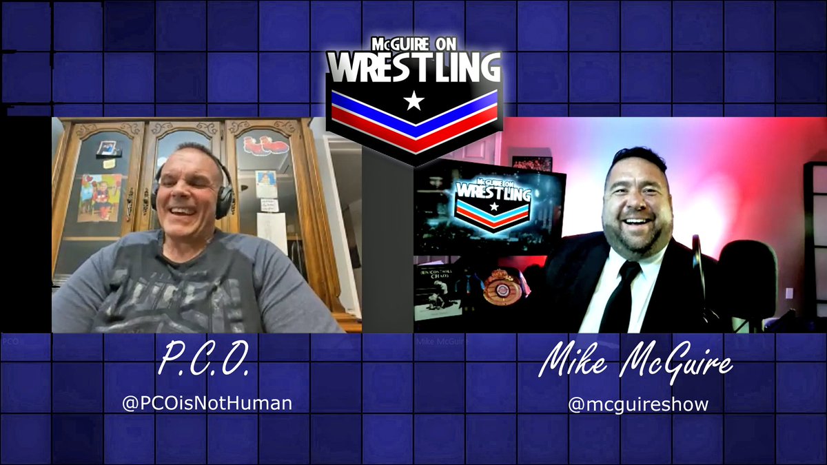 McGuireShow's tweet photo. New #Podcast is up with special guest, Former @WWE Tag and @ringofhonor Champion, PCO! He's on his way to #YYC for @DWrestlingYYC! Also, @davemeltzerWON is back and we have a LOT to talk about! #McGuireOnWrestling #CelebrateWrestling #PCOIsNotHuman
https://t.co/NaRCRlZPEF https://t.co/pKhz4kxEi7