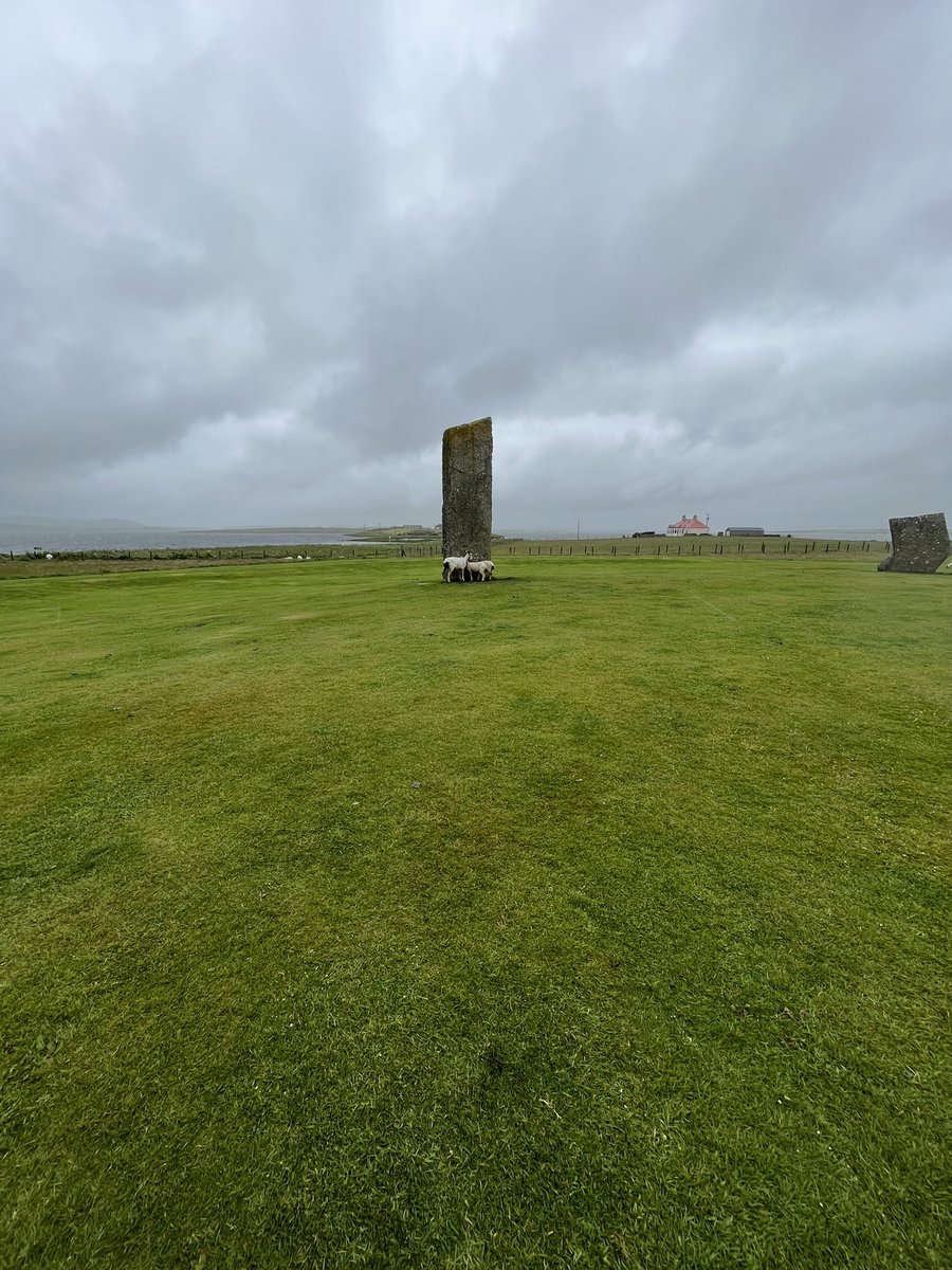 Wet and windy Stones of Stenness #Orkney #StandingStonesSunday