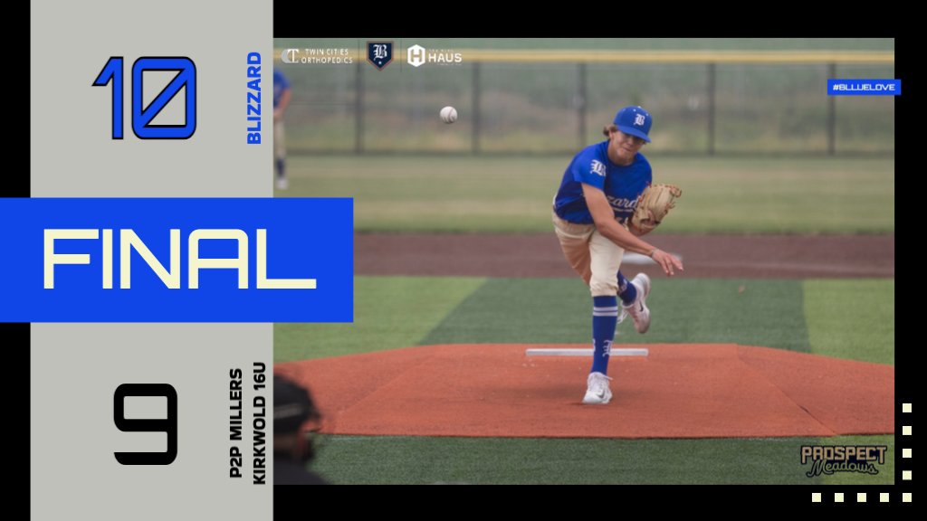 BlizzardTourna2's tweet photo. 2025 Black➡️PG Midwest Elite Championship game! 

@Jackscanlon0404 5IP, 3H, 2ER, 7K
@EthanCl85118449 2 for 3 w/ 2H, 2R, RBI
Owen Farrington 1 for 2 w/ 2B, 3RBI
@Isaiah_Weber_ 1 for 2 w/ H, 2R, 2RBI
@OwenMortimer_ 1 for 3 w/ H, R, RBI
@Jonathan_M_Wong 2 for 2 w/ 2H, RBI

#OneMore https://t.co/wfvSeXRC2o