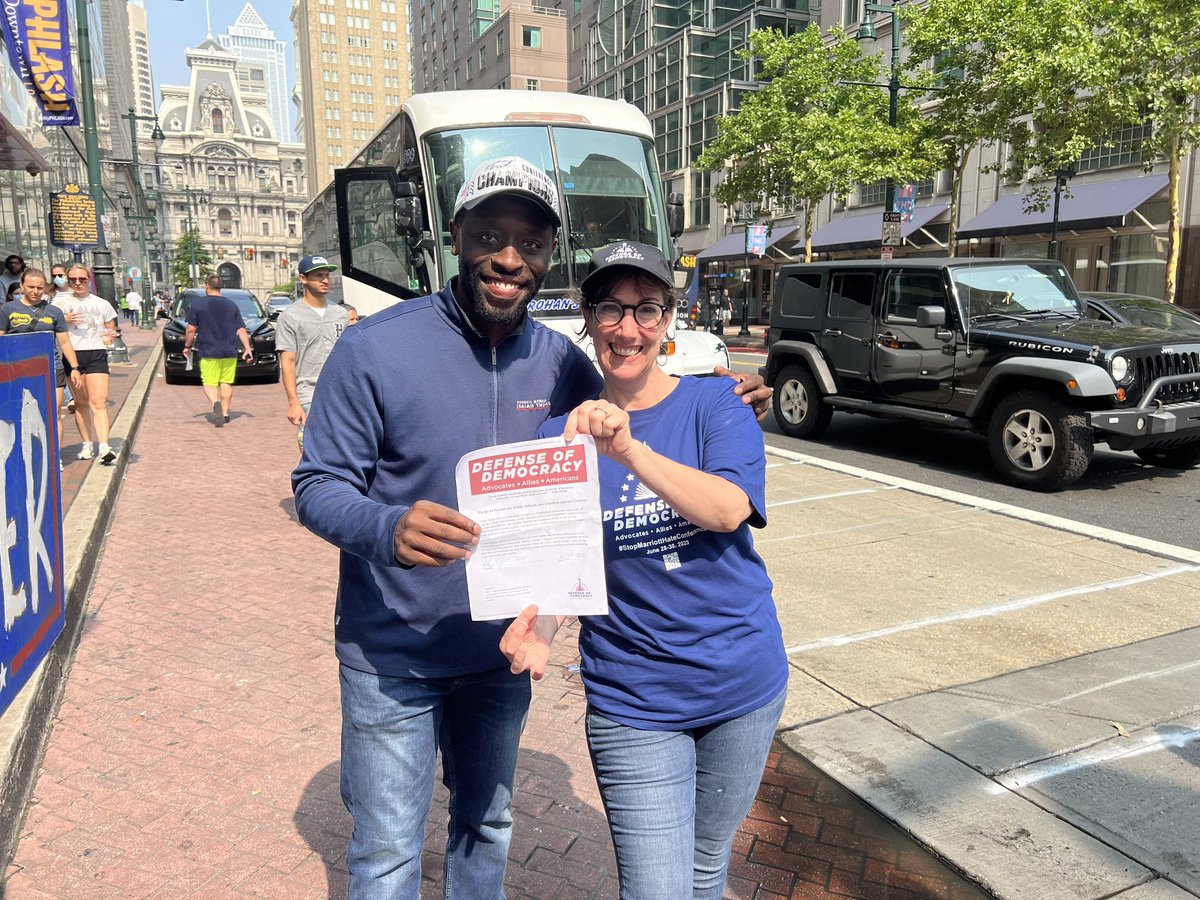So happy that <a href="/CMThomasPHL/">Councilmember Isaiah Thomas</a> pledged his support of bi-partisan group <a href="/_dofd/">Defense of Democracy</a> this week! Here he is with CEO Karen Svoboda 📚 

<a href="/SenatorSaval/">Senator Nikil Saval</a> also supports them! Thank you to both gentleman for supporting all my students’ rights ❤️

<a href="/dofd_PA/">Defense of Democracy PA</a> <a href="/_dofdmd/">Defense Of Democracy Maryland</a> <a href="/DofDNewYork/">Defense of Democracy NY</a>