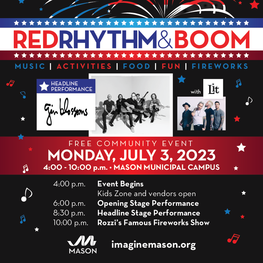imaginemason's tweet photo. Now that #TaylorSwift is done in Cincinnati, let's watch Sparks Fly at #RedRhythmBoom in #MasonOH! https://t.co/BwMZpJUCec