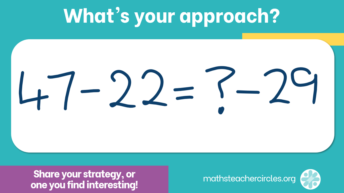 It's Maths Talk Monday! 

What answer did you get? How do you know?

For great maths teaching ideas straight to your inbox, sign up at: mathsteachercircles.org/sign-up/