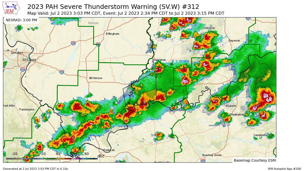 PWX Evansville on Twitter "PAH updates Severe Thunderstorm Warning