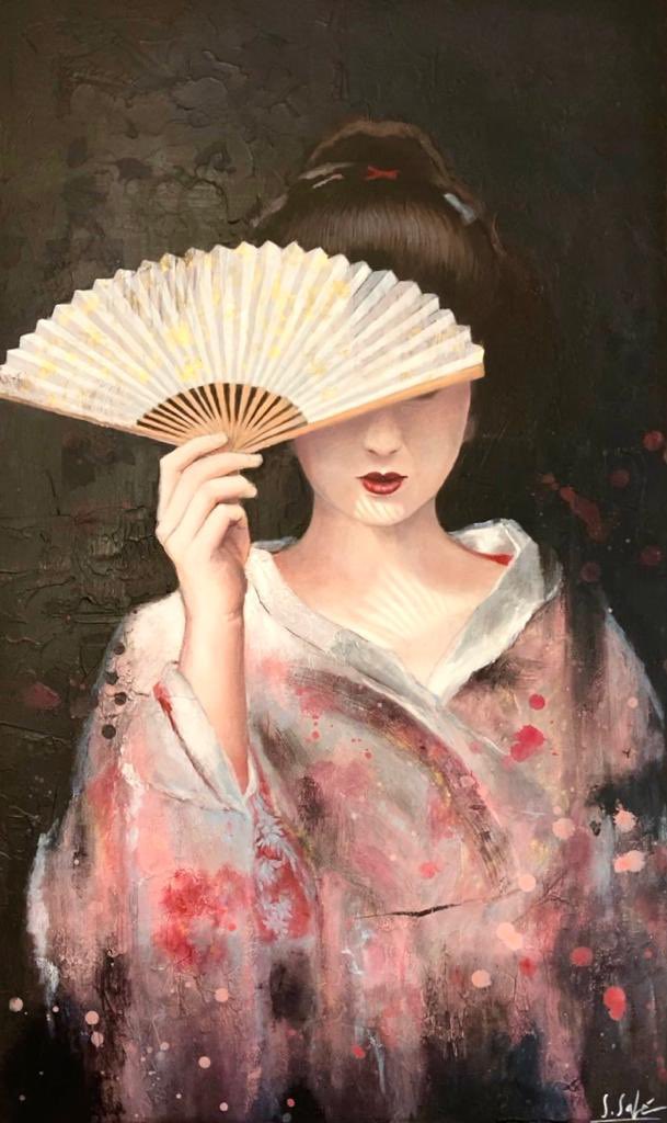 artsarasabe's tweet photo. Geisha n.6 #japan #art #painting #arte https://t.co/tpcFces7uK