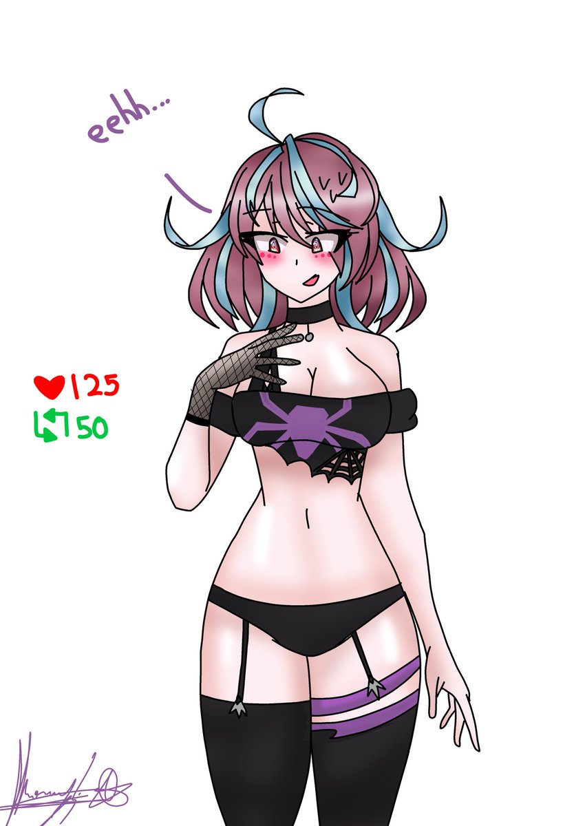 Ya que llegaron demasiado rápido les subo la meta aver si llegan #Emikukisart #emikukis #stripgame #owozu #owozuart #art #Vtuber