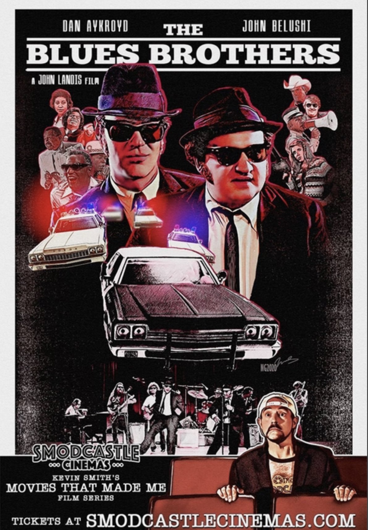 KevinSmith on X TONIGHT at SmodCinemas We re on a mission from Smod Spend Sunday night with me Jake and Elwood when we screen THE BLUES BROTHERS It s part of my film series