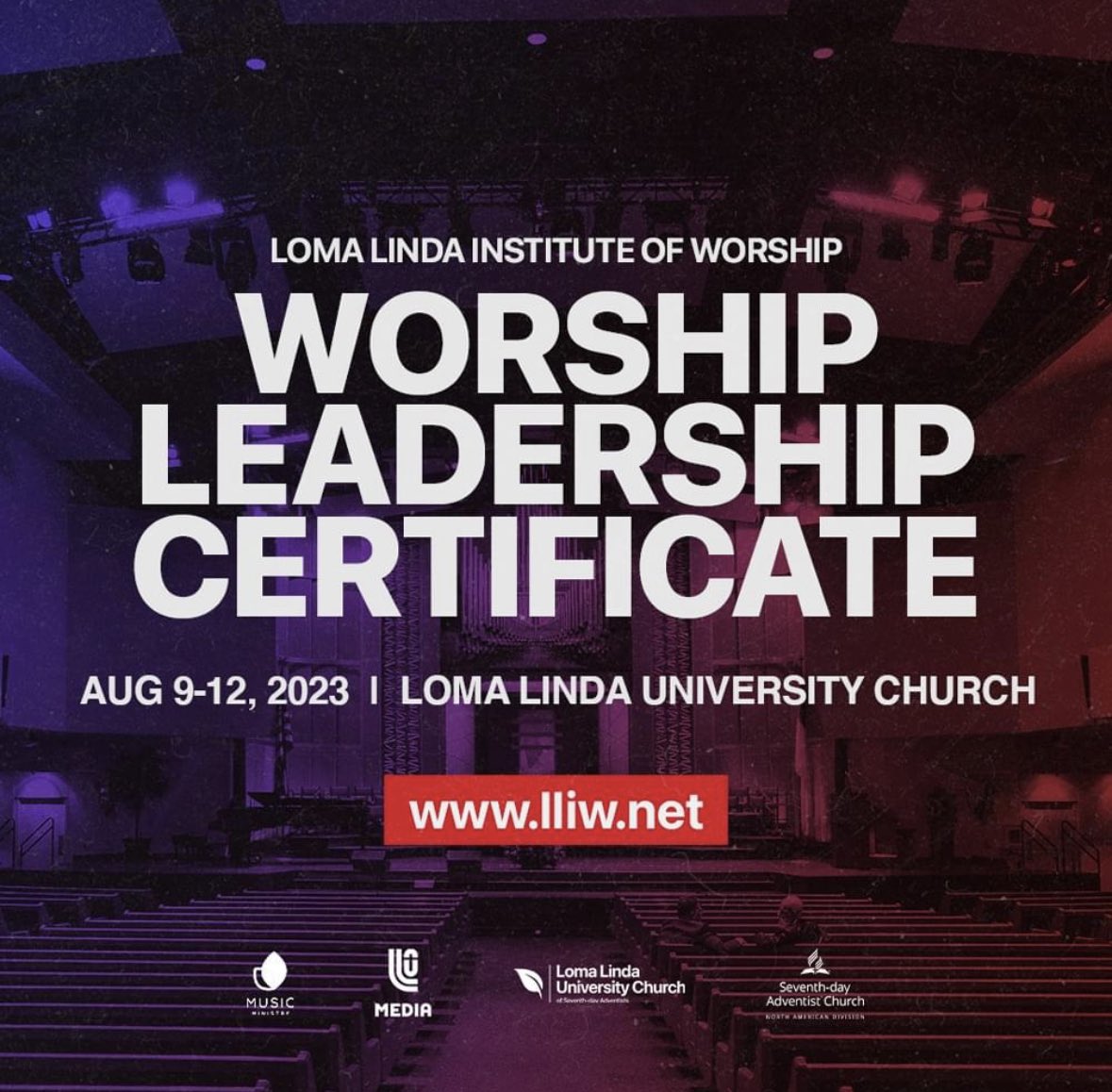 Please consider attending the Loma Linda Worship Leadership event, the Worship Leadership Certificate. What a great opportunity to receive instruction, learn, and network with top clinicians, plus concerts you will not want to miss! 🎵🎶🙏🏻😁 <a href="/lluchurch/">LLUC</a>