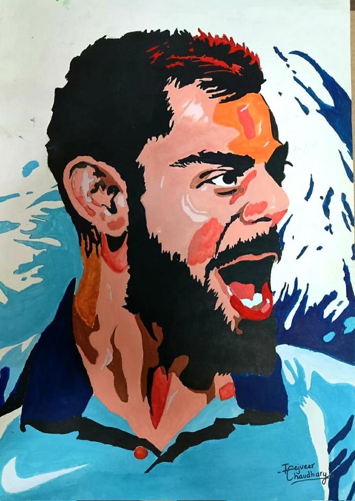 VikramStykijeet's tweet photo. @viratkohli #viratkohli
की बहुत ही खूबसूरत फोटो मेरे दोस्त के बेटे द्वारा बनाई गई हैं https://t.co/ymQY5Wx00H