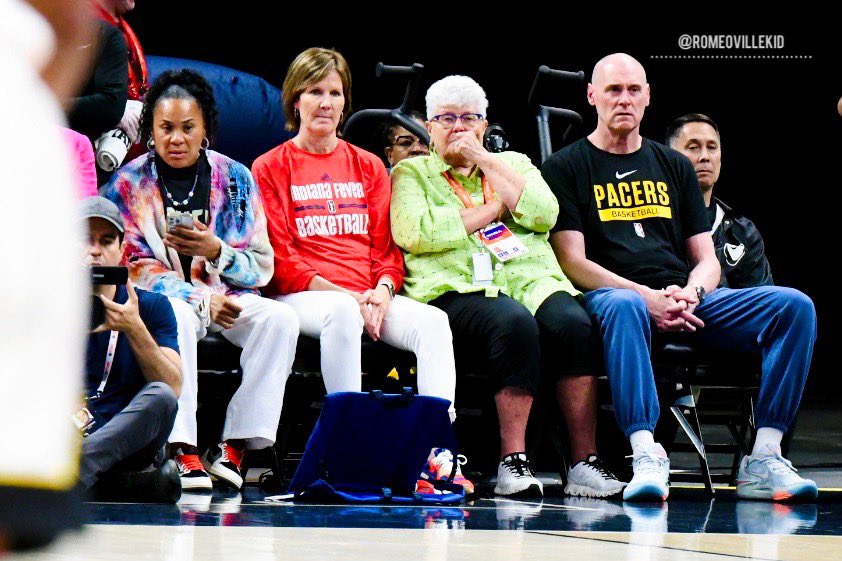 A lot of basketball knowledge in these seats! #IndianaFever