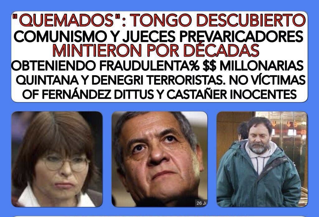 ChilenaQueOpina's tweet photo. @MaxiPatriota #NegocioDDHH 
#TongosZurdos
Carmen Gloria Quintana la “niña símbolo” de las perversas mentiras zurdas. ⬇️
Desde 2016 defendiendo inocencia de nobles Soldados.
@RobertoFinat @cgdv 
@CostaPardaa @lelajandra 
@Girealaderecha @anzunza https://t.co/R0dRfcu4F8