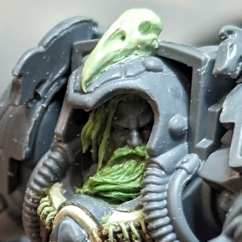 Calling this dude done!

Lots learned, lots re-done many times. In the end, very happy.

On to the next!!!
#wormongers #WarhammerCommunity #spacewolf #leviathan