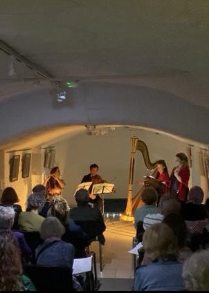 I had such a ball singing Górecki and Taverner with the beautiful Trio Táin at an An Táin Arts Centre on Friday evening. ❤️ <a href="/antainarts/">An Táin Arts Centre</a>