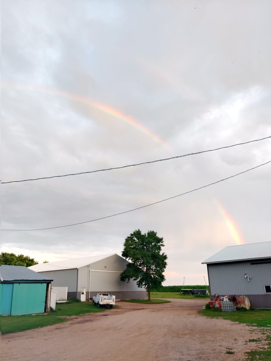 Finally got .6 th of rain and this Nice rainbow