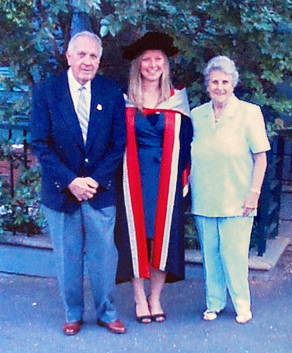 DrSleepPsych's tweet photo. Officially promoted to Associate Professor @MonashUni! It's been a long journey from PhD conferral (pictured here with my grandparents) to now, &amp; I'm so grateful to my family, mentors, colleagues, postdocs, students, collaborators &amp; baristas who have supported me along the way🙏 https://t.co/0JR27NbI6u