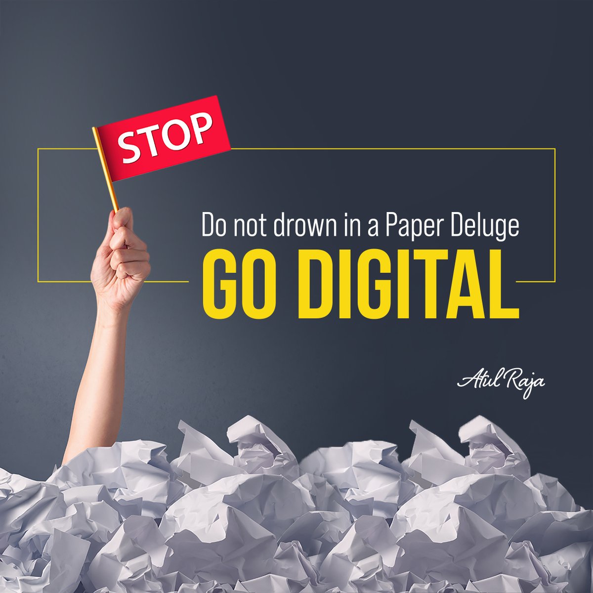 Despite living in the #digital era, paper consumption continues to soar leading to deforestation.

Each year, millions of trees are cut and we all are seeing its negative impact on #climatechange.

THE TIME FOR CHANGE IS NOW! Go Paperless. Go Digital!