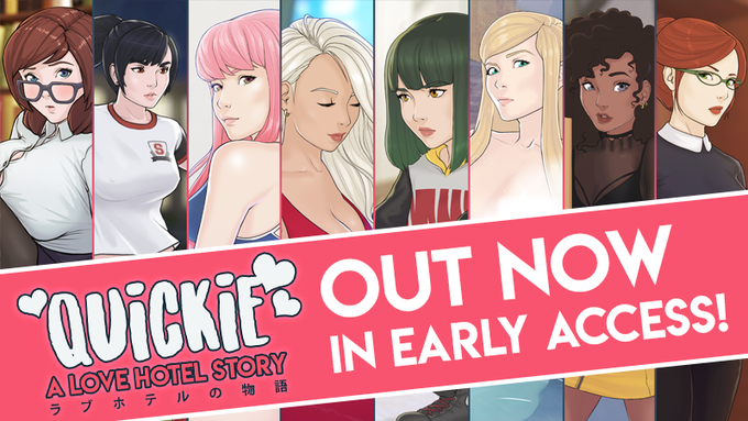 Jasonsun789369🔞 - 遊戲資訊!!! Game Information Quickie: A Love Hotel Story Quickie: A Love Hotel Story updated game information today v0.32 版本突出亮點 ♥ 新增 3 個酒店邀請！ 劇情更新 新增：童話房間邀請，莎拉。 新增：宅男房間邀請，利子。 新增：浴室邀請，麻衣。 快捷酒店管理更新 新增：浴室。 https://t.co/njCazNqKd8