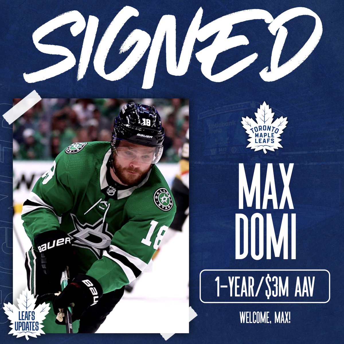 MAX DOMI IS A TORONTO MAPLE LEAF!!!!  LET'S GO!!! 🩵💙🩵
#TwitterLimits #NHLFreeAgency #NHLDraft2023 #LeafsForever