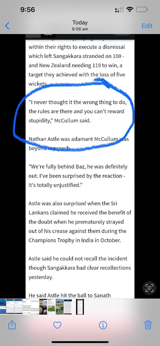 puntclub's tweet image. The hypocrisy from the Poms (and McCullum specifically) is f*cking hilarious. Bairstow himself tried the same thing on Marnus on Day3, and McCullum did it to Murali in 2009, saying you can’t reward stupidity with a warning 😂😂😂