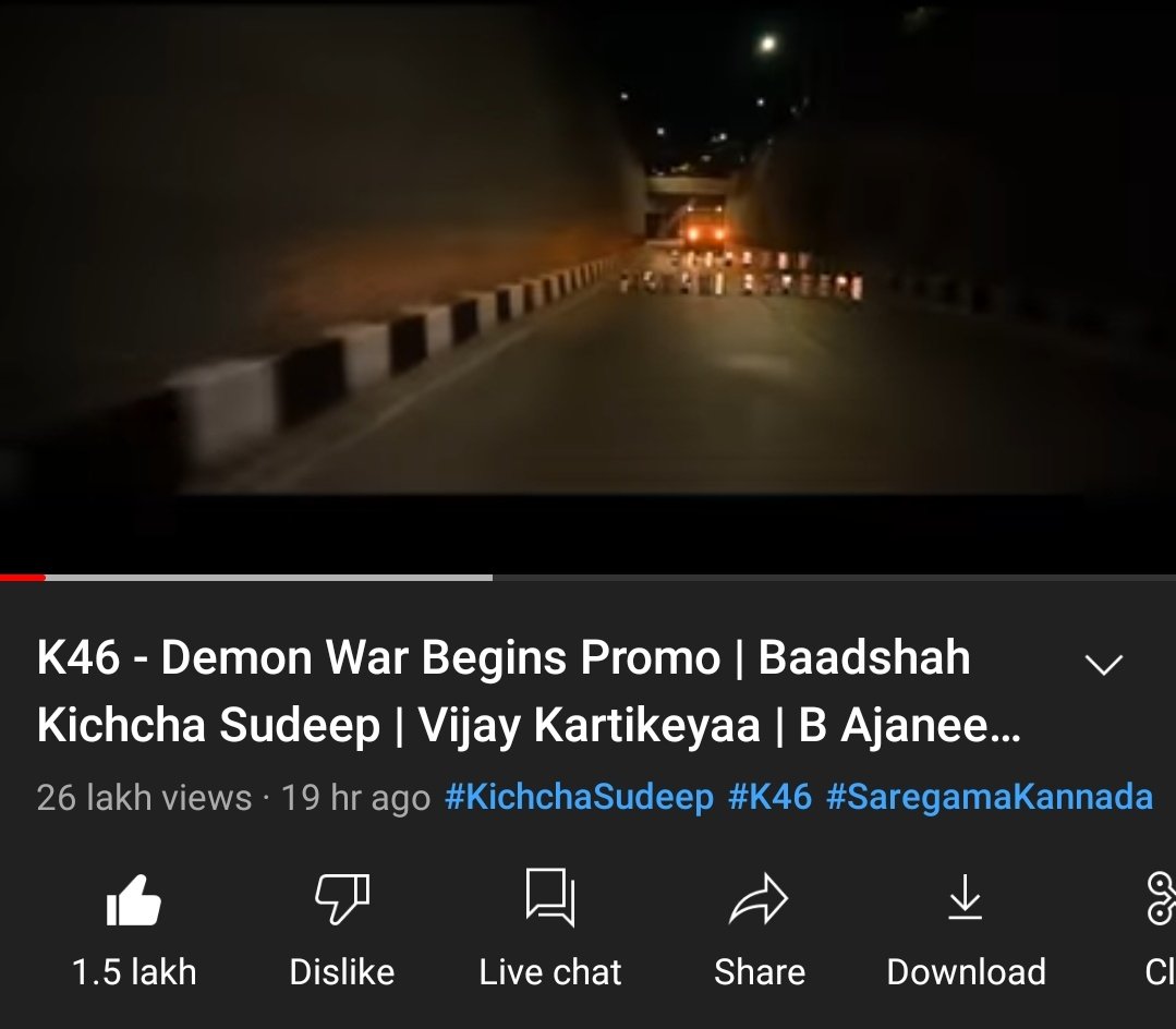 Kiccha 46 Kannada Teaser crossed 2.6M views with 150K likes on YouTube🔥
Link - youtu.be/h2N1cncXEzA
@KicchaSudeep #Kichcha46 
#Kiccha46