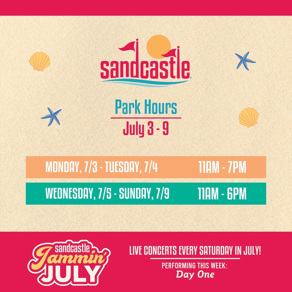 Sandcastle Waterpark tweet media