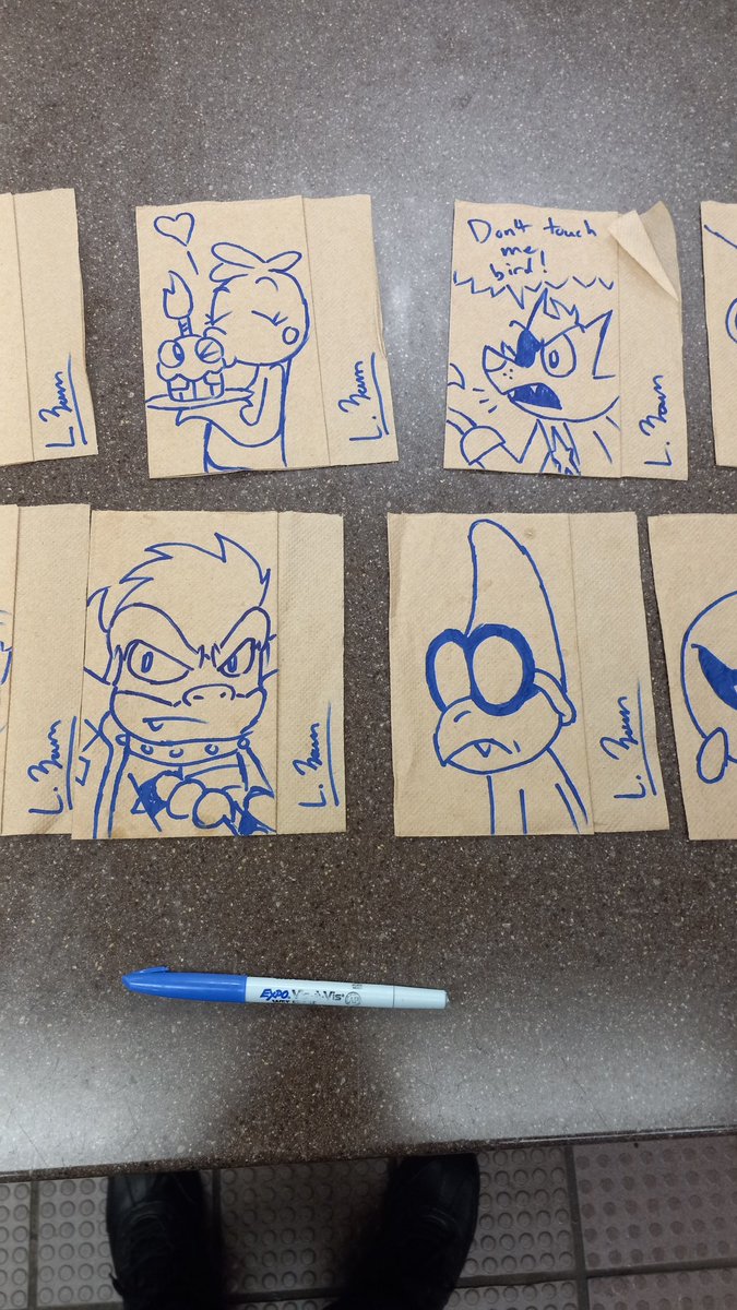 LoyaltyBrown75's tweet photo. These #PenRun s are really getting out of hand
#Bowser #Kamek #KingBoo #KingBobBomb #WendyOKoopa #Cackletta #Spawny #CorporalParaplonk #Ennard #ToyChica #RockstarFoxy #ToyBonnie #SuperMario #LuigisMansion #MarioRabbids #MarioandLuigi #Fnaf2 #Fnaf6 https://t.co/Uz9fJhVKs7