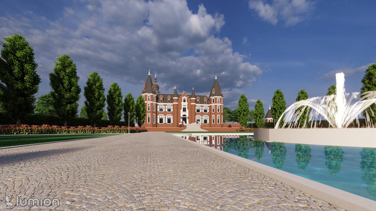 GoldenWhispery's tweet photo. Would you like to stay for a while at my dream Castle?

I made some renders of 'Lemkamp Castle' (vrc world of made) with @lumion3d. (This version is not available on vrchat unfortunately)

#dutchcastle #lumion #VRChat #Castle #Rendering https://t.co/aVgJX68p5P