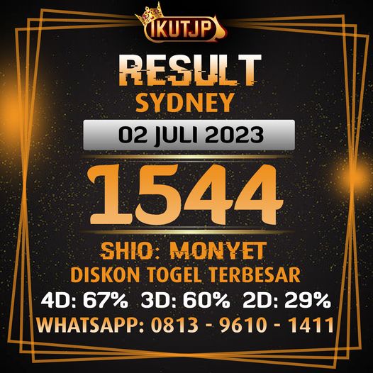 ikutjp's tweet photo. Result Sydney 02 Juli 2023
📷1544📷
Shio: Monyet
Selamat bagi yang JP!
Link Daftar IKUTJP: https://t.co/JglMsl8e69
#ikutjp #sydney #resultsidney #resultsydney #livedrawsidney #livedrawsydney #livesidney #livesydney #resultsidneyhariini #resultsydneyhariini #resultsidney02juli https://t.co/A2toQjTrht