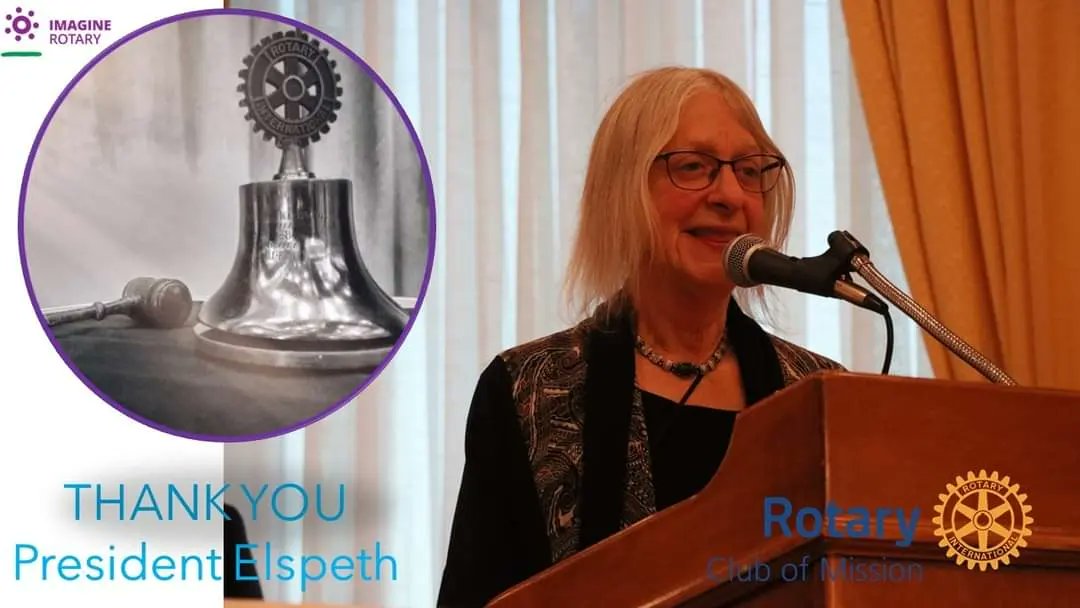 MissionRotaryAM's tweet photo. Thank You President Elspeth for your leadership throughout the 2022-23 year. 

#thankyou  #Rotary #missionbc❤️ #serviceaboveself https://t.co/efCwLvuahp