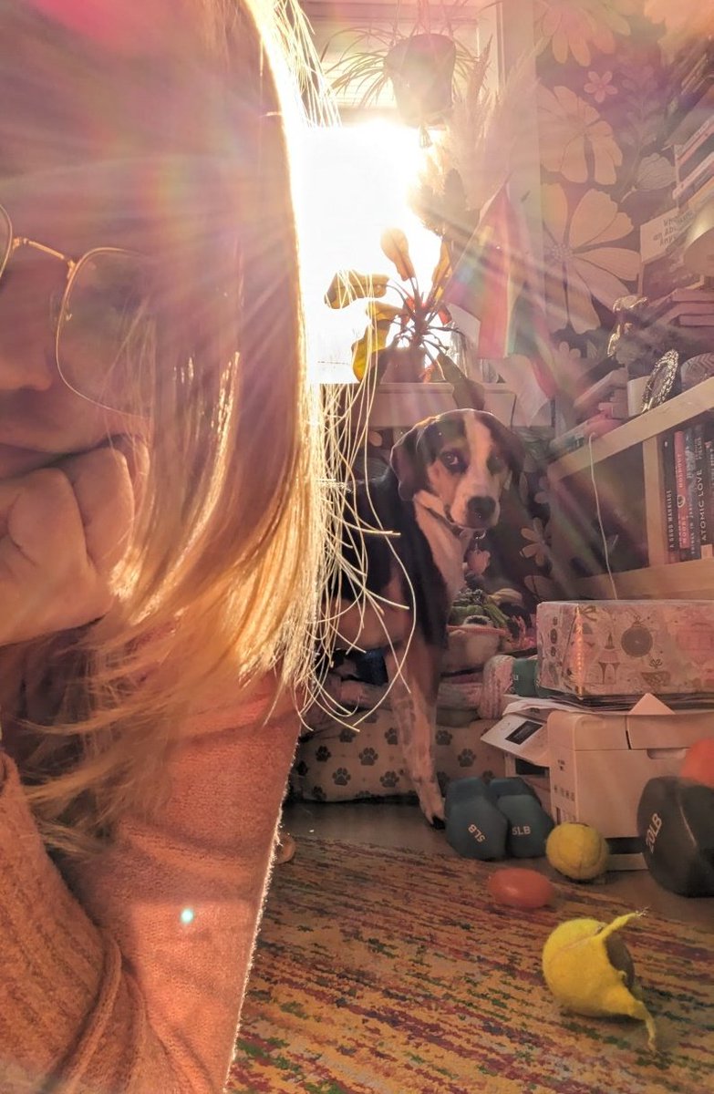 ashually's tweet image. Doing my best to protect her from all fireworks.