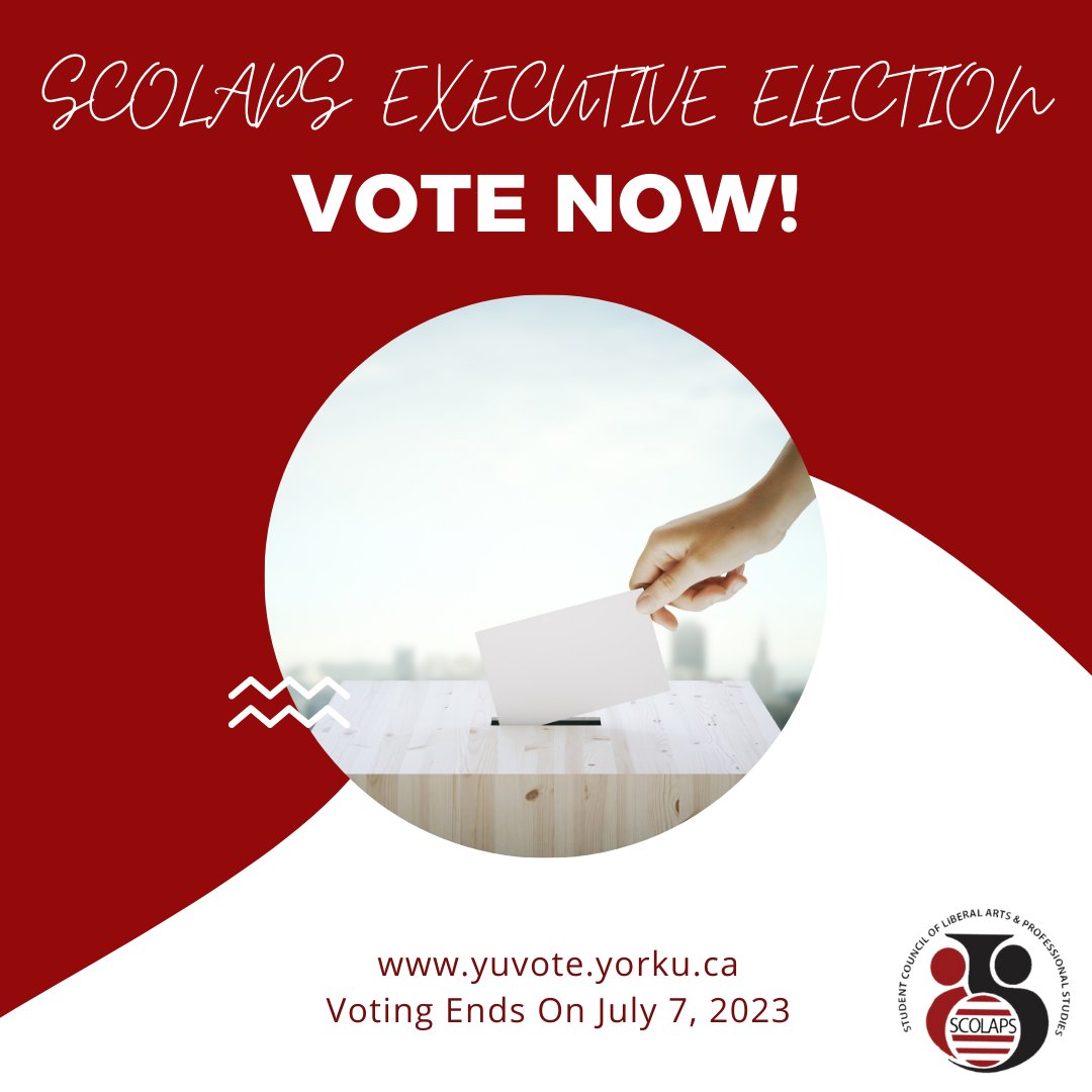 SCOLAPS_YU's tweet photo. 🥁 The moment you've all been waiting for is here! Our online voting portal, YU Vote is now open to all students in the Faculty of Liberal Arts &amp; Professional Studies from July 3-7. Go vote by accessing the portal using the link in our bio

#elections  #students  #yorkuniversity https://t.co/Prm7kAIk7y