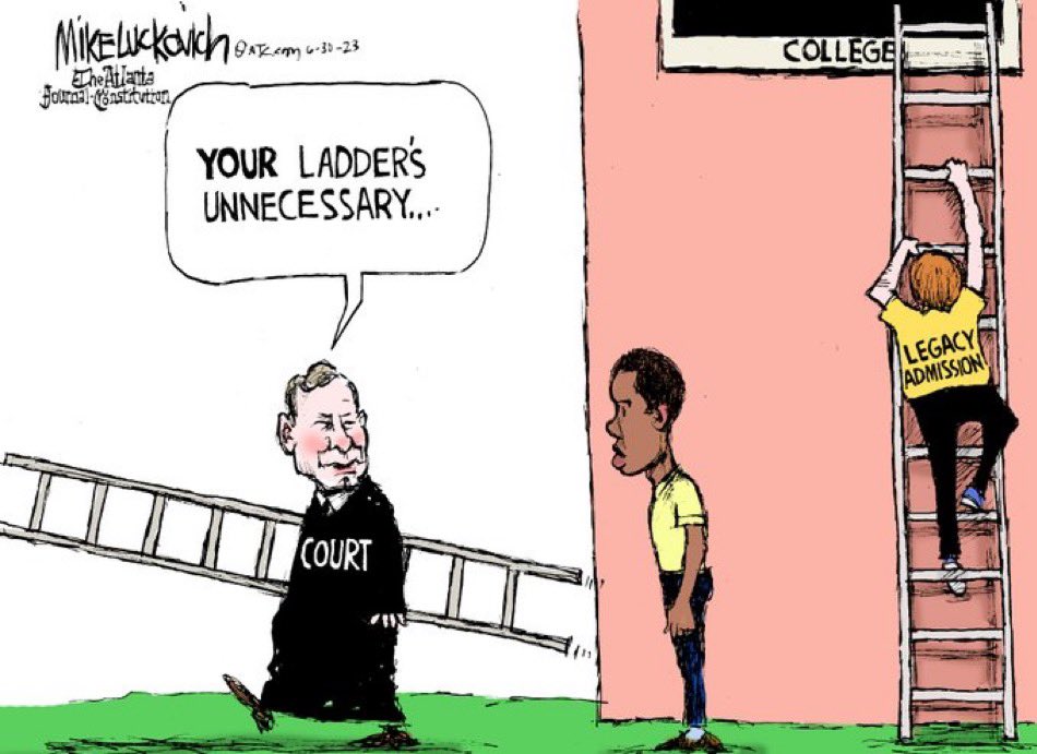 jp_dutch's tweet photo. @CalltoActivism So #SCOTUS removed the #AffirmativeAction ladder but let the #WhiteOnly #LegacyAdmission ladder in place? Why am I not surprised? https://t.co/UB9jQqpM6D
