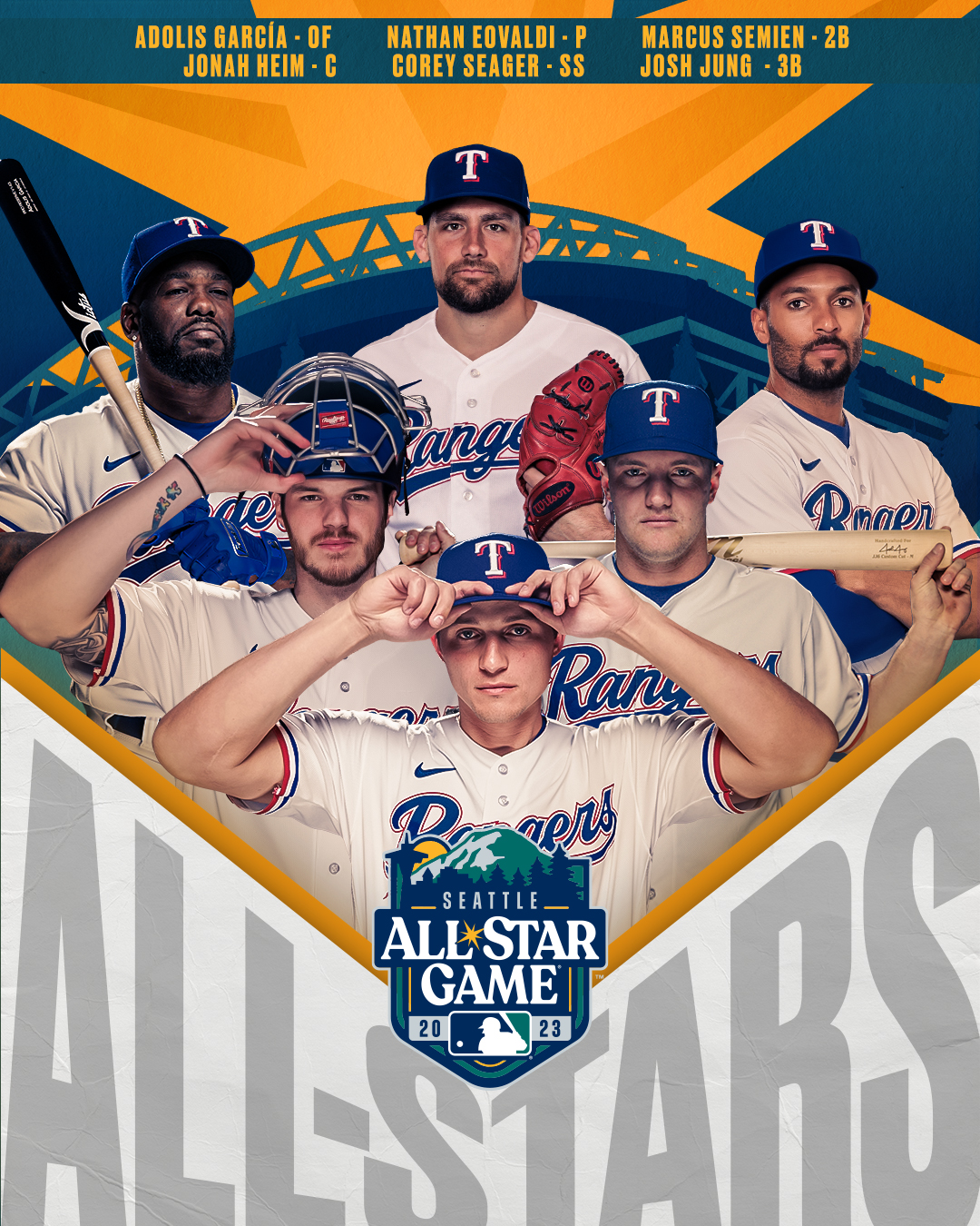 Texas Rangers on X: The most All-Stars among any AL team ⭐️   / X