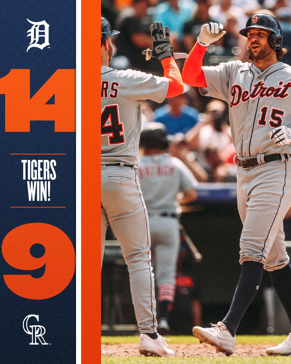 tigers's tweet photo. This series win felt GRAND. #RepDetroit https://t.co/xfwGivopuv