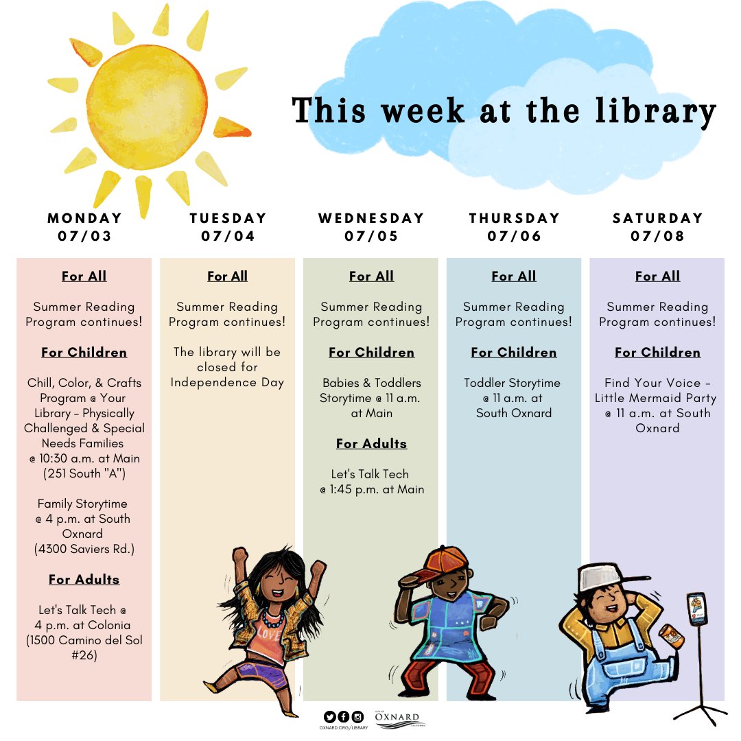Oxnard Public Library tweet media