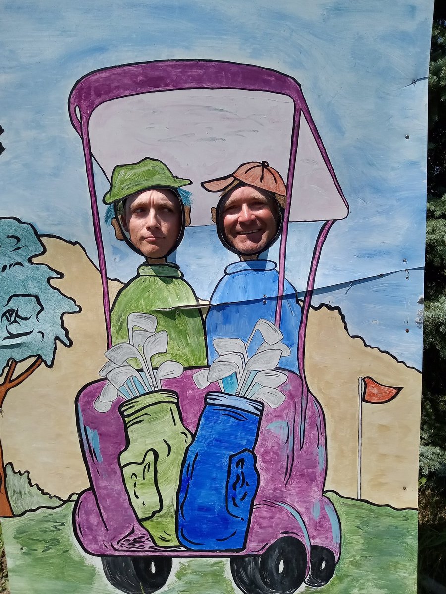 Interlake fun on #golftour #golf9 at Fisher Branch GC. Super cheap and thick, healthy greens. Counts as #109. <a href="/whollins_/">Will Hollins</a> driving the buggy