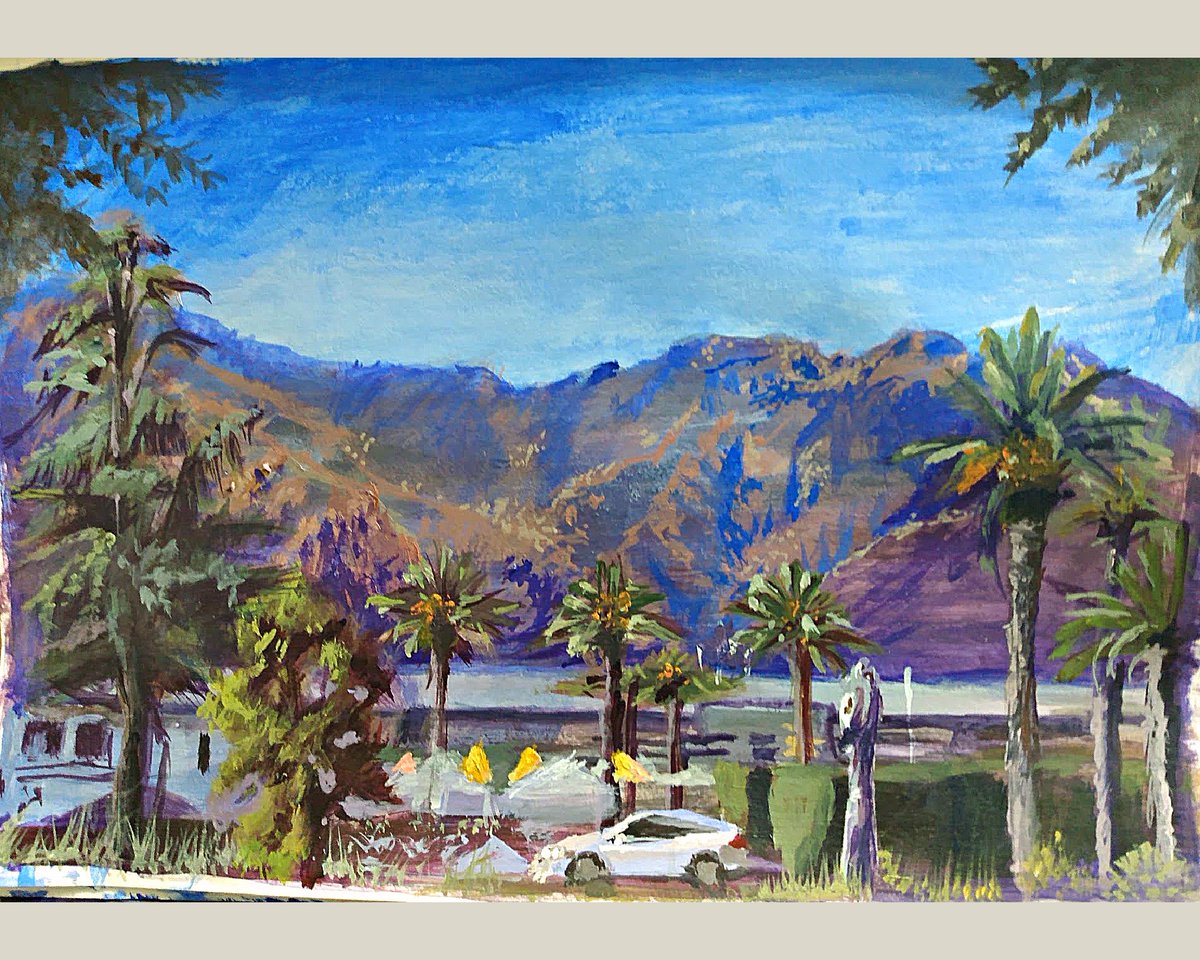 'View from Huntington'
7x10 inches
Acrylic on paper
#mouthart #arcadiacalifornia #huntingtondrive #landscape #painting #basicsacrylicpaint #watercolor #paper #fabrianopaper #princetonbrush