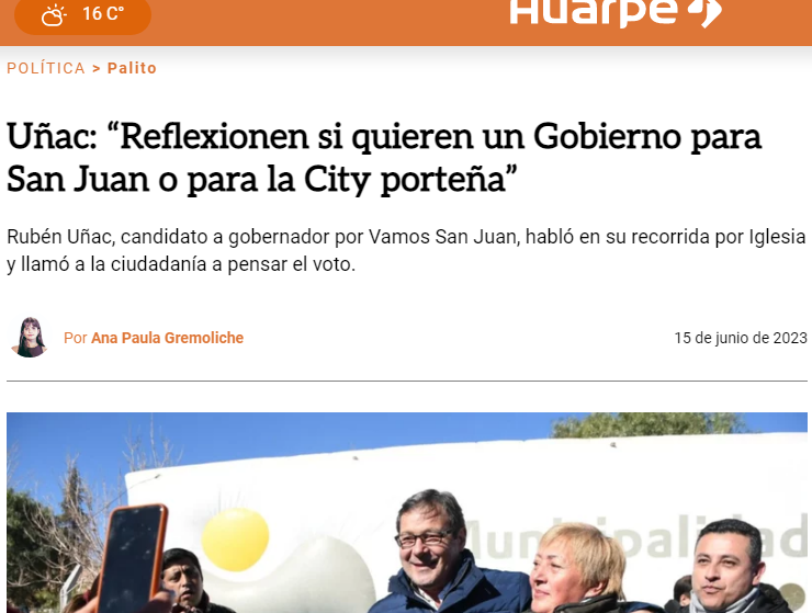 UnSanjua's tweet photo. independientemente de quién sea el ganador en las elecciones, al menos los medios sanjuaninos dejarán de respaldar de manera tan ""disimulada"" al candidato del oficialismo. https://t.co/dxnXM6KFFI