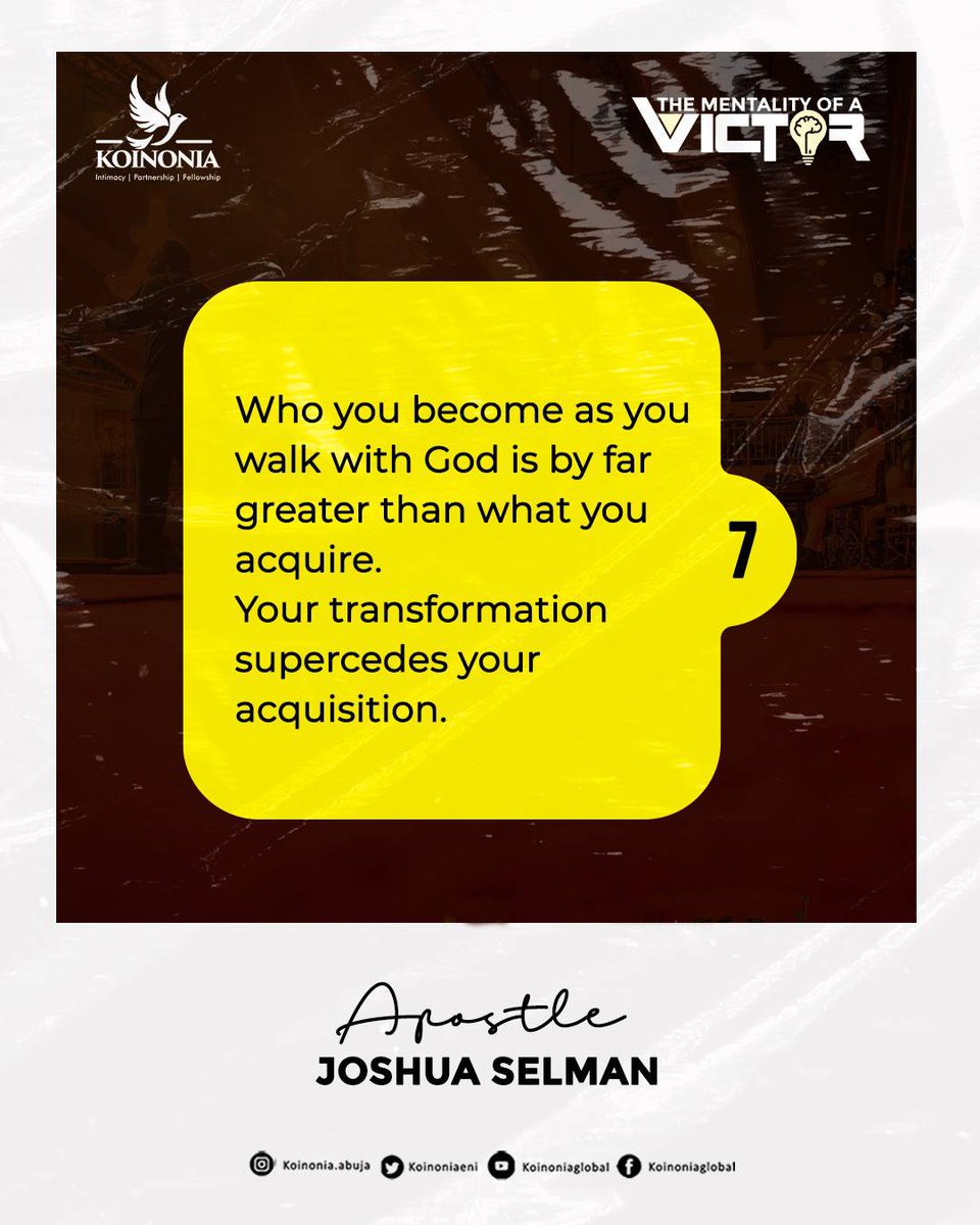 koinoniaeni's tweet photo. #ApostleJoshuaSelman
#TheMentalityOfAVictor
#KoinoniaAbuja 
#KoinoniaGlobal https://t.co/Zm5JSTGRQ1