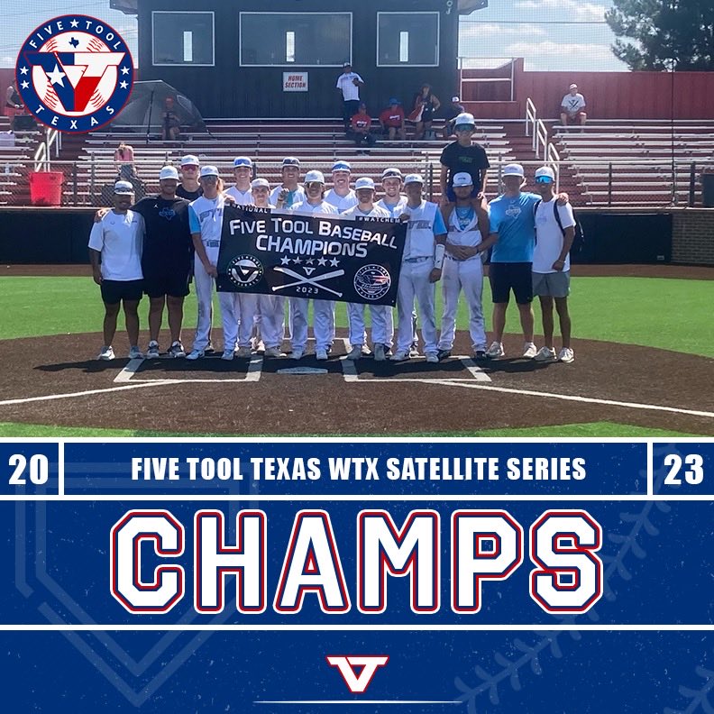 ✭Five Tool Texas✭ (@fivetooltexas) on Twitter photo 🏆CHAMPIONS🏆
Congrats to @PTG_Baseball Royals 18U on winning the 18U Division at the <a href="/FiveTool/">Five Tool Baseball</a> Texas WTX Satellite Series!
#WatchEm 🏆CHAMPIONS🏆
Congrats to @PTG_Baseball Royals 18U on winning the 18U Division at the <a href="/FiveTool/">Five Tool Baseball</a> Texas WTX Satellite Series!
#WatchEm