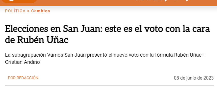 UnSanjua's tweet photo. independientemente de quién sea el ganador en las elecciones, al menos los medios sanjuaninos dejarán de respaldar de manera tan ""disimulada"" al candidato del oficialismo. https://t.co/dxnXM6KFFI