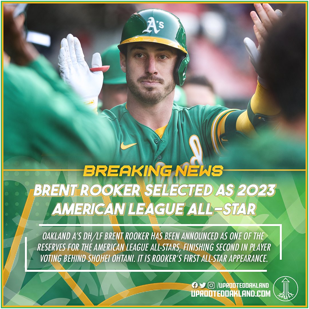 Uprooted on Twitter "BRENT ROOKER IS AN ⭐️⭐️⭐️ALLSTAR⭐️⭐️⭐️. Athletics RootedInOakland https