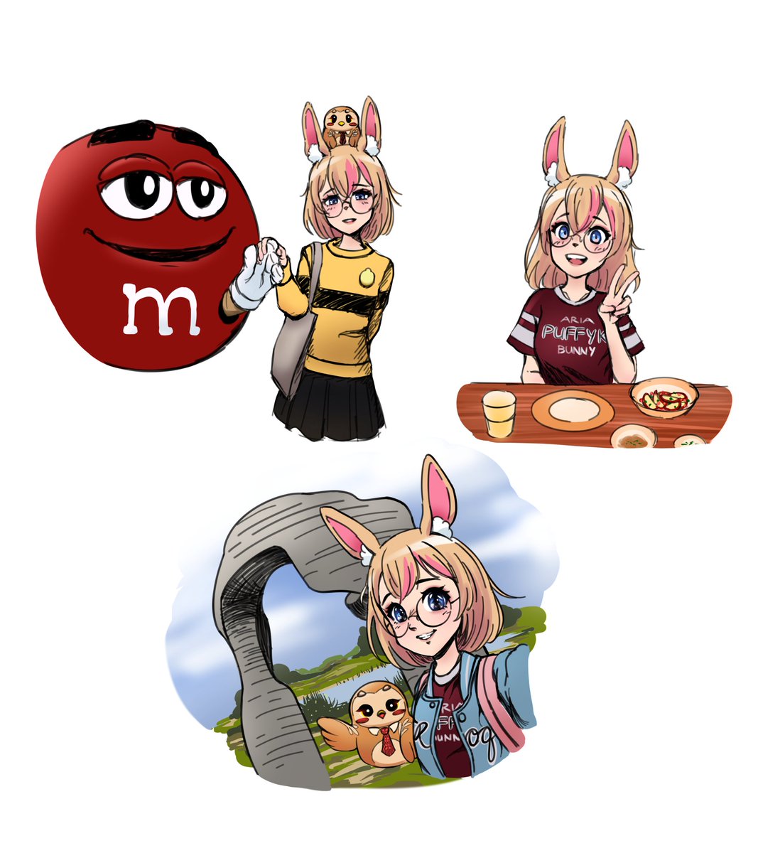 Had a wonderful time with <a href="/Puffyko/">Aria 🐸 🐇 Professional doodler</a> in London 🐸❤️
Miss you already 😭
#AriaPaint