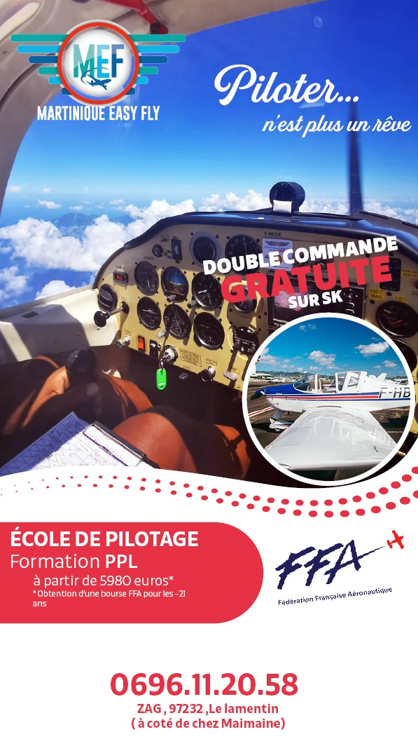 MEF972's tweet photo. 🔥 Offre #Explosive des #Grandes #Vacances🔥
Du 10 Juillet au 28 Août, la #Double #Commande en instruction est #OFFERTE sur le Tecnam #P2002Vous pouvez donc apprendre à #Piloter 🛩️ pour seulement 144€/h 🎉Rendez-vous 📍Zone d'aviation générale au Lamentin chez #Martiniqueeasyfly https://t.co/d8okN0kmFg
