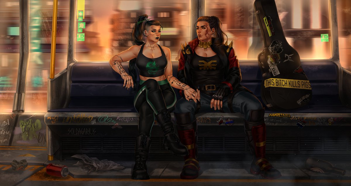 #Commission #Cyberpunk2077 
Commission for <a href="/thecandleislit/">condol (unverіfіable)</a>
🚇