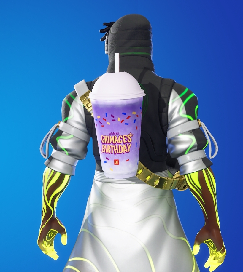 This has to be my favourite backbling of all time #happybirthdaygrimace