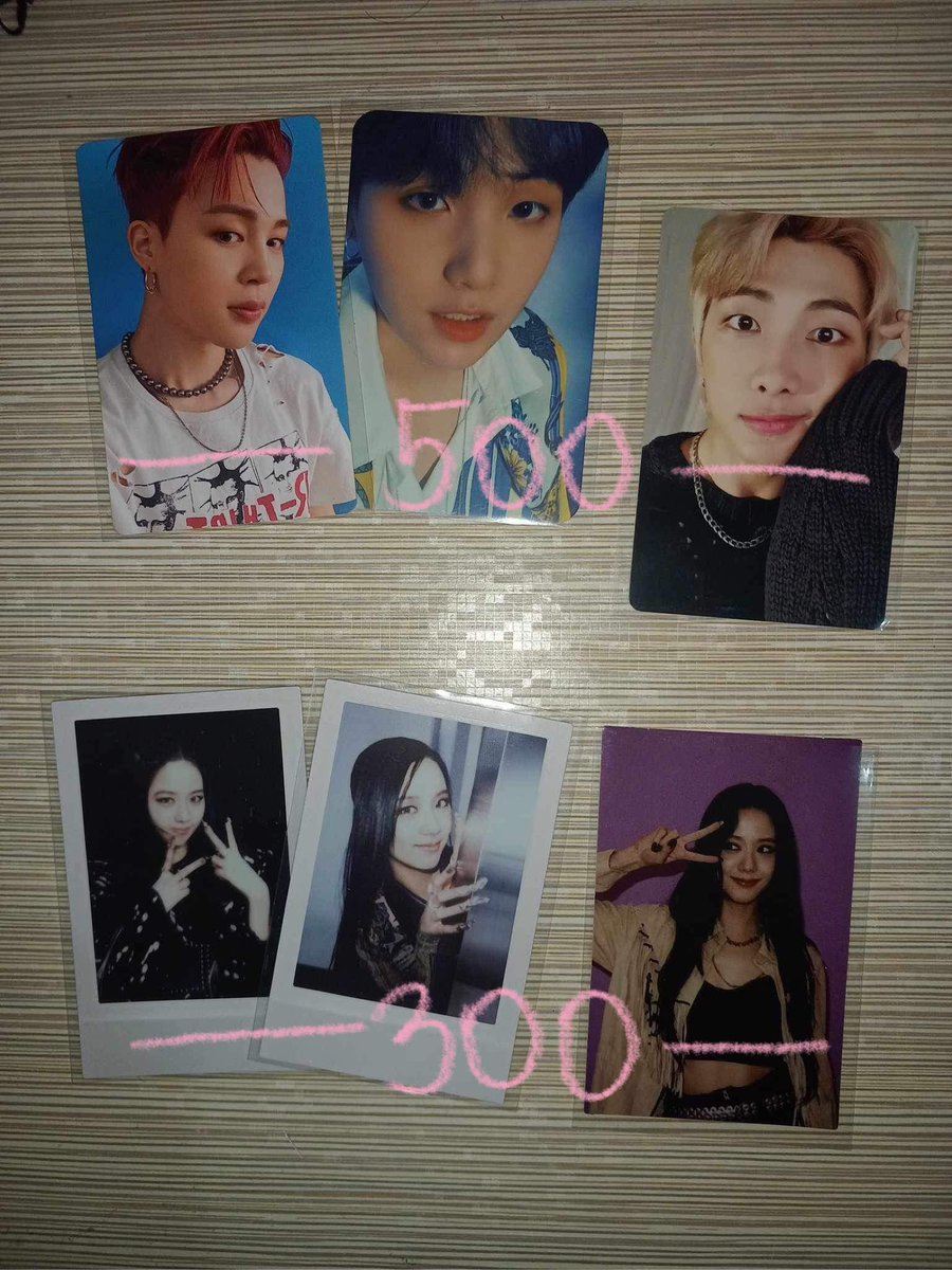 gaecarts's tweet photo. 🎀 ꒰ wts lfb ph only ꒱ 

 ༊*·˚ #gaesales 

➛  assorted kpop sets
̀➛  see pics for prices
̀➛  reply mine / dm to claim !

🏷️ blackpink jisoo born pink pola the album bts jimin suga rm butter mots persona ver 4 deco kit seventeen svt dino woozi dk fts henggarae https://t.co/yXCS1SStuM